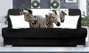 Levná sedačka černá zebra
